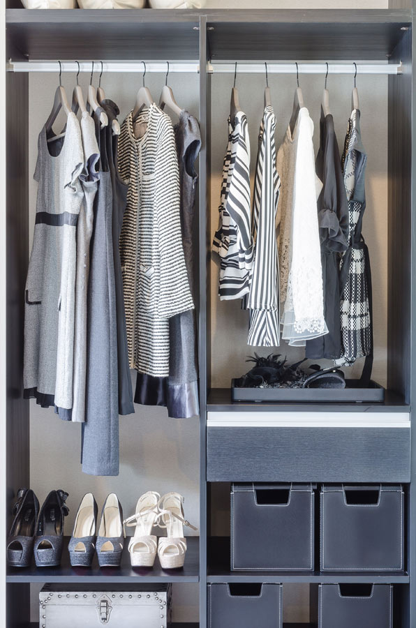reach-in closet storage